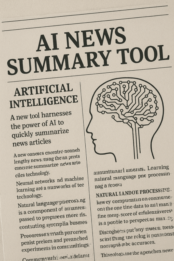 AI news summary tool