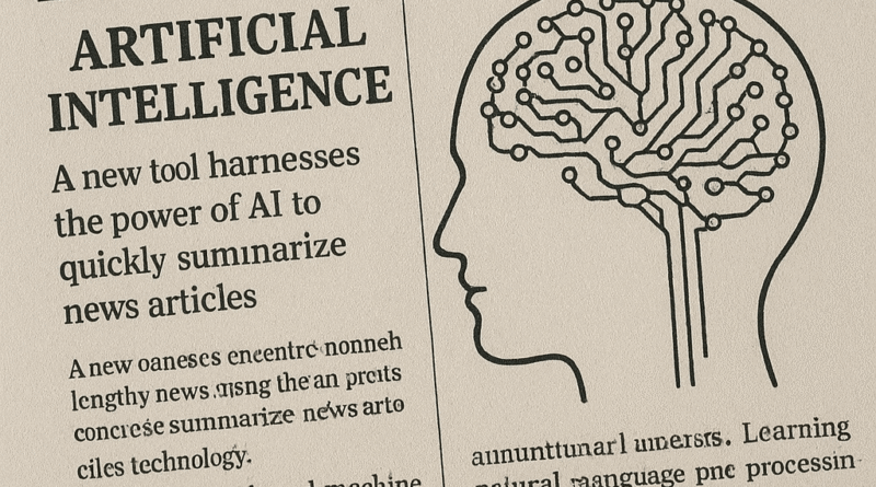AI news summary tool