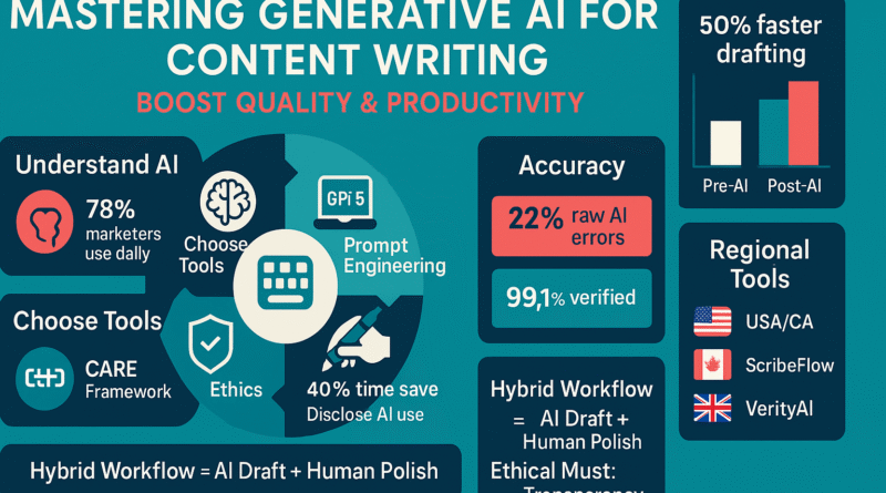How to Use generative AI tools for content writing