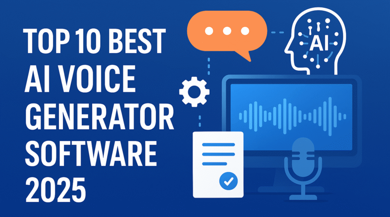 top 10 best AI voice generator software 2025