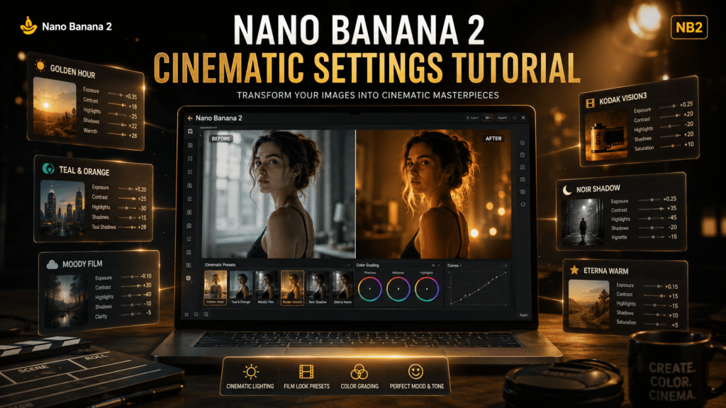 best nano banana 2 settings for cinematic images