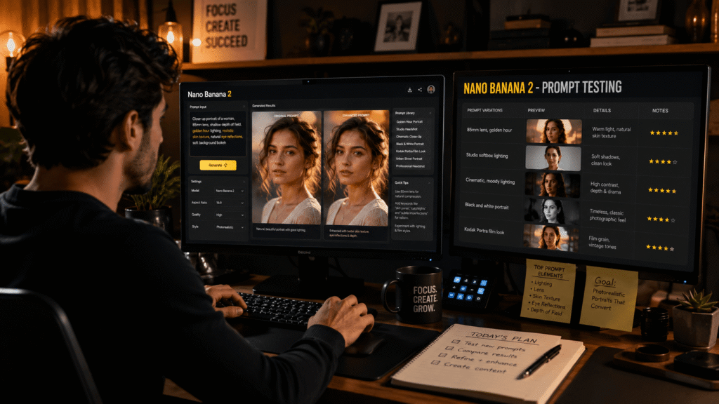 nano banana 2 realistic portrait prompts